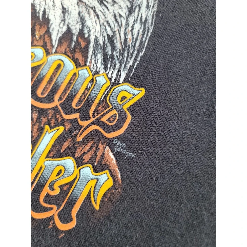 AMAZING 80s Harley Davidson Tank Top Shirt Kids Size 6-8 Biker 3D Emblem Trucker